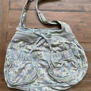 American Eagle Floral Fabric Crossbody Bag